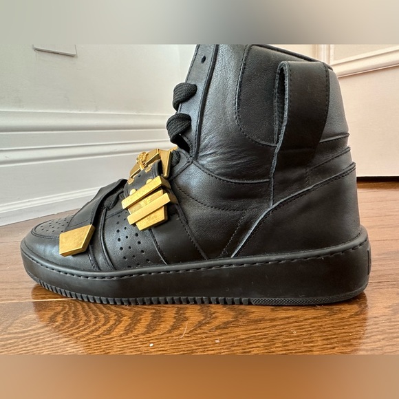 Black Leather Versace Sneakers - Picture 7 of 11